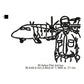 Airline Airplane Pilot Line Art Machine Embroidery Digitized Design Files
