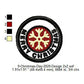 Merry Christmas Snow Merit Badge Machine Embroidery Digitized Design Files