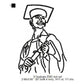 Graduation Ceremony Student Line Art Silhouette Machine Embroidery Digitized Design Files