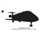 Airplane Silhouette Machine Embroidery Digitized Design Files