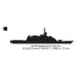 USS Freedom LCS-1 Ship Silhouette Machine Embroidery Digitized Design Files