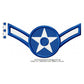 Air Force Airman E-2 Insignia Machine Embroidery Digitized Design Files