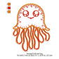 Jelly Fish Animal Machine Embroidery Digitized Design Files