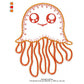 Jelly Fish Animal Machine Embroidery Digitized Design Files