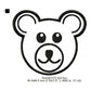 Teddy Bear Line Art Machine Embroidery Digitized Design Files