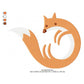 Firefox Fox Animal Machine Embroidery Digitized Design Files