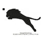 Lion Wild Animal Silhouette Machine Embroidery Digitized Design Files