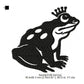 Frog Croaker Animal Silhouette Machine Embroidery Digitized Design Files