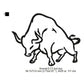 Bull Cow Animal Line Art Machine Embroidery Digitized Design Files
