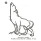 Wolf Wild Animal Line Art Machine Embroidery Digitized Design Files
