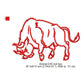 Bull Cow Animal Line Art Machine Embroidery Digitized Design Files