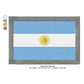 Argentina Flag Argentine Machine Embroidery Digitized Design Files | Dst | Pes | Hus | VP3
