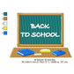 Back To School Classroom Board Machine Embroidery Digitized Design Files