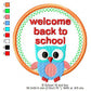 Welcome Back To School Kids Going To School Machine Embroidery Digitized Design Files