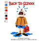 Back To School Crying Kid Machine Embroidery Digitized Design Files
