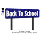 Back To School Sign Board Machine Embroidery Digitized Design Files