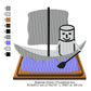 Boatman Smore Marshmallow Cartoon Machine Embroidery Digitized Design Files