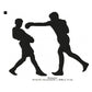 Boxing Player Silhouette Machine Embroidery Digitized Design Files