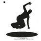 Young Man Boy Hip-Hop Dancing Silhouette Machine Embroidery Digitized Design Files