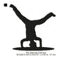 Young Man Boy Hip-Hop Dancing Silhouette Machine Embroidery Digitized Design Files