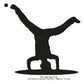 Young Man Boy Hip-Hop Dancing Silhouette Machine Embroidery Digitized Design Files