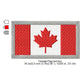 Canada Flag Canadian Machine Embroidery Digitized Design Files | Dst | Pes | Hus | VP3