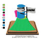 Climbing Hill Smore Marshmallow Cartoon Machine Embroidery Digitized Design Files