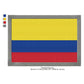 Colombia Flag Colombian Machine Embroidery Digitized Design Files | Dst | Pes | Hus | VP3