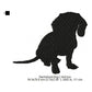 Dachshund Little Dog Silhouette Machine Embroidery Digitized Design Files