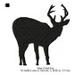 Deer Wild Jungle Animal Silhouette Machine Embroidery Digitized Design Files