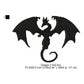 Dragon Shadow Silhouette Machine Embroidery Digitized Design Files