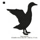 Duck Silhouette Machine Embroidery Digitized Design Files