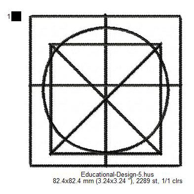 Grid Template Mathematics Geometry Icon Symbols Machine Embroidery Dig ...