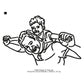 Father With Child Walking Father's Day Line Art Machine Embroidery Digitized Design Files