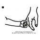 Holding Finger Father's Day Line Art Machine Embroidery Digitized Design Files