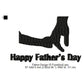 Holding Finger Father's Day Wishing Silhouette Machine Embroidery Digitized Design Files