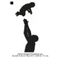 Father With Toddler Father's Day Silhouette Machine Embroidery Digitized Design Files