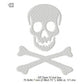 Skull Silhouette Halloween Glow In The Dark Machine Embroidery Digitized Design Files