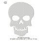 Skull Silhouette Halloween Glow In The Dark Machine Embroidery Digitized Design Files