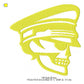 Police Officer Skull Silhouette Glow In The Dark Machine Embroidery Digitized Design Files