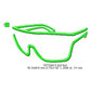 Sunglass Frame Line Art Glow In The Dark Machine Embroidery Digitized Design Files