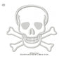 Skull Line Art Glow In The Dark Machine Embroidery Digitized Design Files