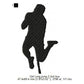 Pole Vault Jump Silhouette Machine Embroidery Digitized Design Files