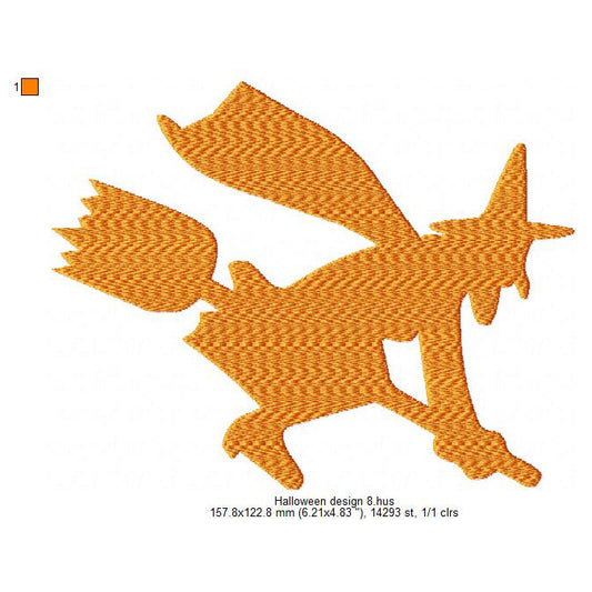 Halloween Wizard Ghost Symbols Machine Embroidery Digitized Design Files