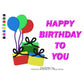 Happy Birthday Wishing Machine Embroidery Digitized Design Files