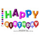 Happy Birthday Wishing Balloons Machine Embroidery Digitized Design Files
