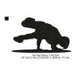 Young Man Boy Hip-Hop Dancing Silhouette Machine Embroidery Digitized Design Files