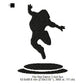 Young Man Boy Hip-Hop Dancing Silhouette Machine Embroidery Digitized Design Files