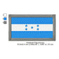 Honduras Flag Honduran Machine Embroidery Digitized Design Files | Dst | Pes | Hus | VP3