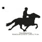 Horse Riding Silhouette Machine Embroidery Digitized Design Files